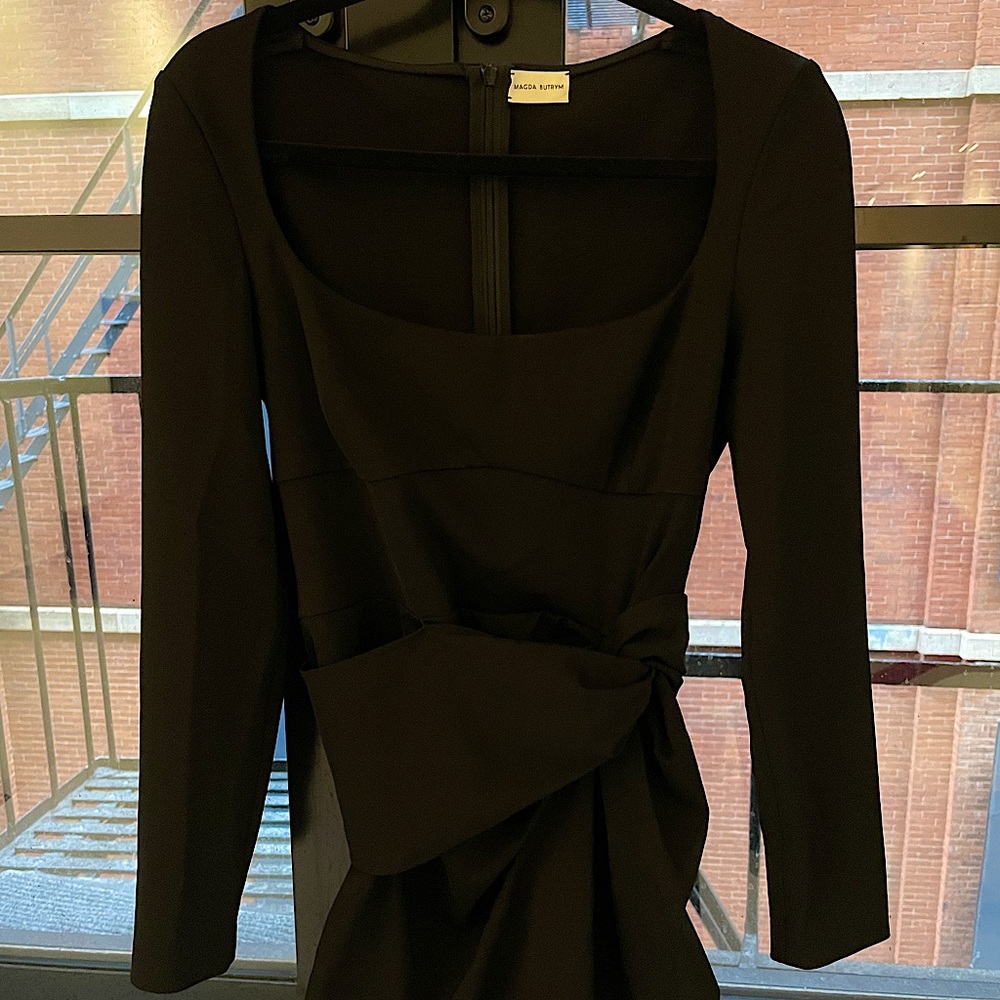 Small Magda Butrym Black Dress (Net-a-Porter)
